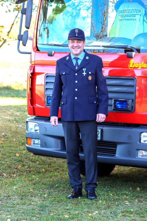 Grossansicht in neuem Fenster: Freiwillige Feuerwehr Hattenhofen - 1.Vorstand Michael Scherer